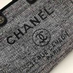 Chanel Deauville Tote Raffia Canvas Bag - Image 7