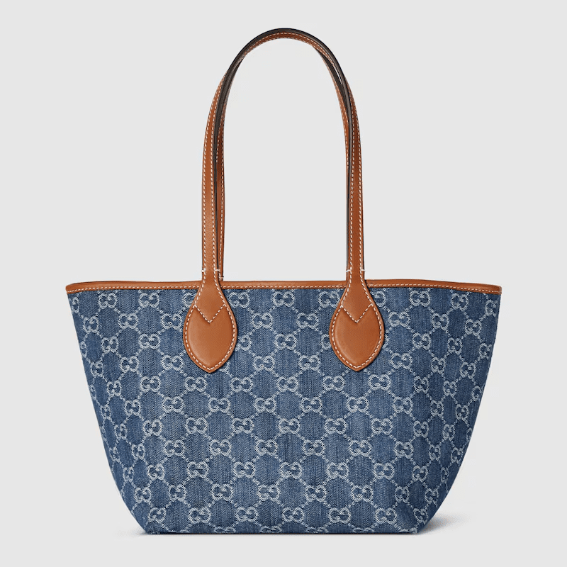 0386c32b3c151a1cff373649da3e4185.png GUCCI TOTISSIMA SMALL TOTE BAG - Image 1