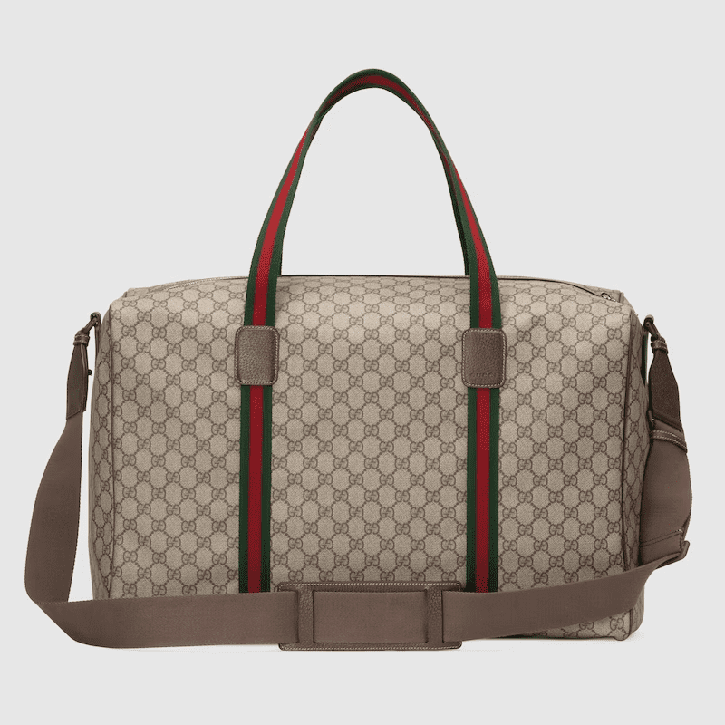 07ca832e260d468d9c7411e2df77dba3.png Gucci Large duffle bag with Web - Image 1