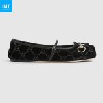 Women’s GG crystal Gucci Horsebit ballet flat - Image 6