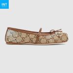 Women’s GG crystal Gucci Horsebit ballet flat - Image 6