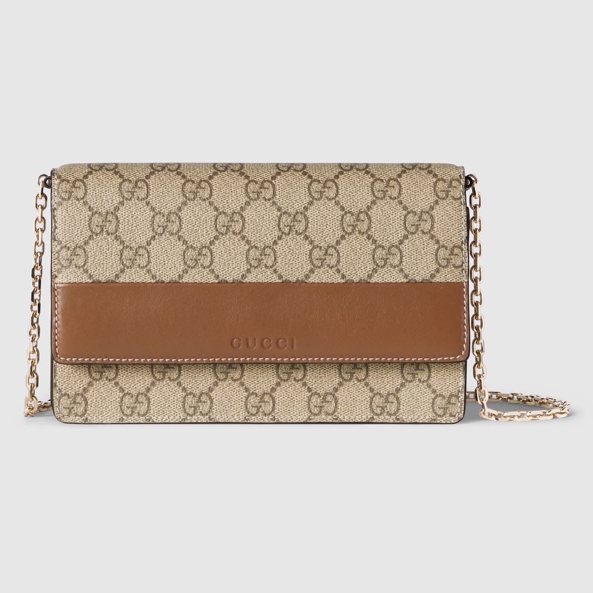 10001-29-1.jpg GUCCI Emblem wallet on chain - Image 1