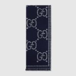 Gucci Check GG wool scarf