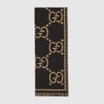 Gucci Check GG wool scarf