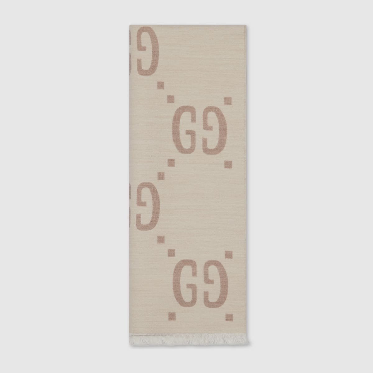 10001-35.jpg Gucci jacquard wool silk scarf - Image 1