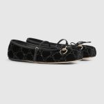 Women’s GG crystal Gucci Horsebit ballet flat