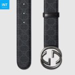 GUCCI  Belt with Interlocking G buckle - Image 3