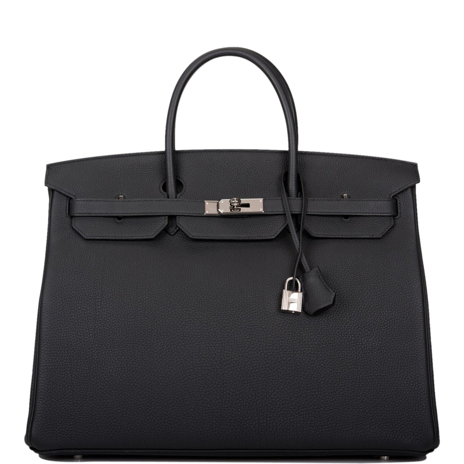 10002-2.jpeg Hermès Birkin 40 Black Togo Palladium Hardware - Image 1