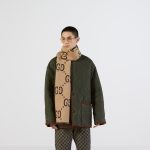 Gucci jacquard wool silk scarf - Image 3
