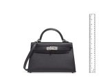 Hermès Kelly Touch Mini Lizard, Veau Madame Black Palladium Hardware - Image 3