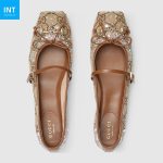 Women’s GG crystal Gucci Horsebit ballet flat - Image 4