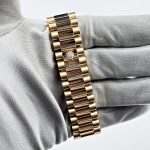 Rolex Day-Date 40 228348RBR Yellow Gold Green Roman Numeral Dial Diamond Bezel (2024) - Image 9