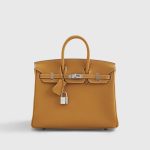 Hermès Birkin 25 Togo Natural Sable Palladium Hardware