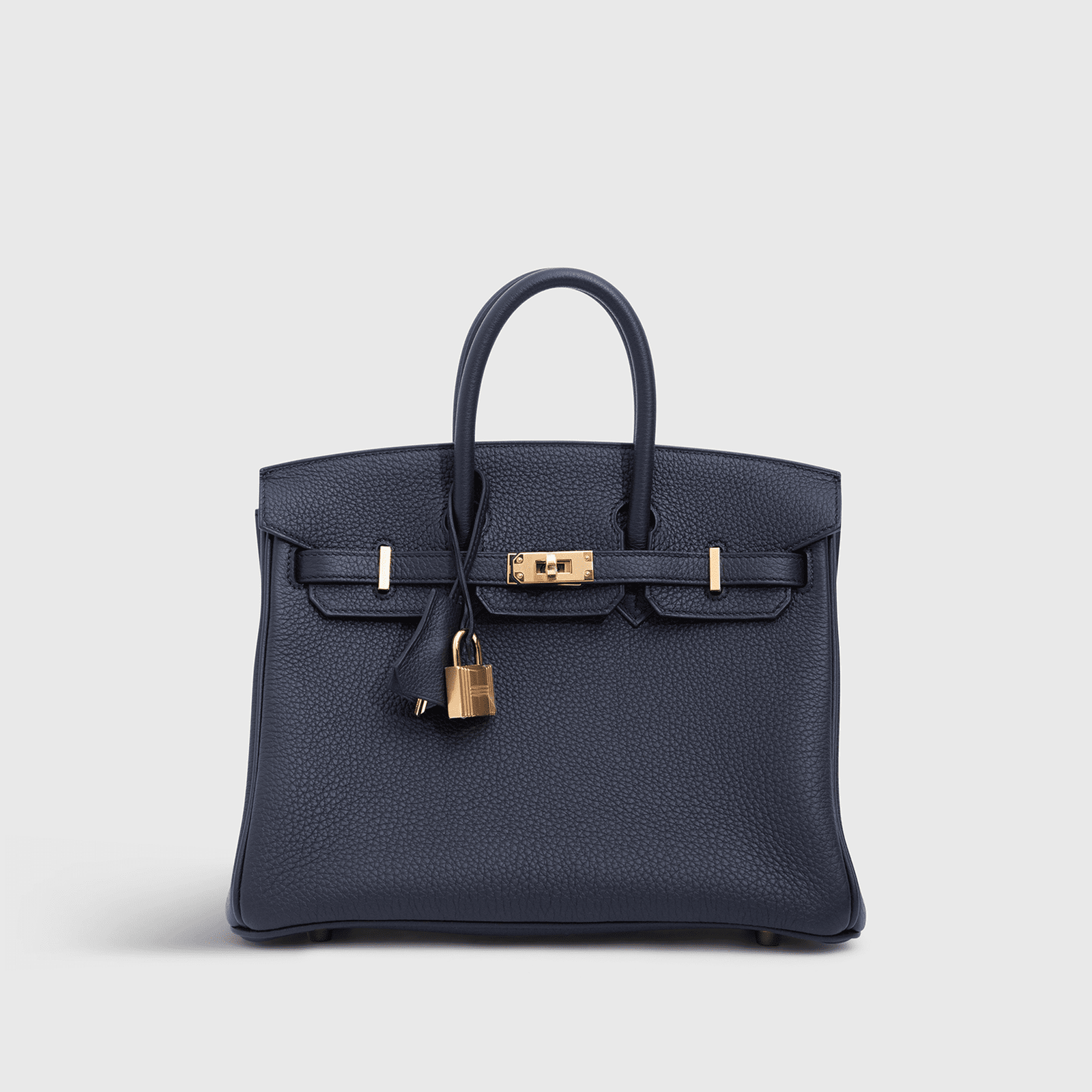 20142HermesBirkin25TogoBlack_ToundraGHW-1.png Hermès Birkin 25 Togo Black/Blue Sapphire Gold Hardware - Image 1
