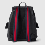 GUCCI BLACK LARGE BACKPACK - Image 8