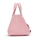 Hermès Rose Sakura Clemence Picotin 18 Palladium Hardware - Image 4