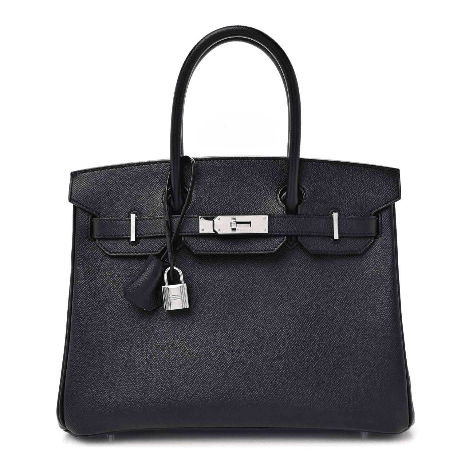 25a76f0853ee993cf537eea9e9f80cce.png Hermès Epsom BIRKIN 30 Black - Image 1