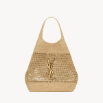 SAINT LAURENT ICARE IN RAFFIA NATUREL AND BROWN GOLD - Image 7