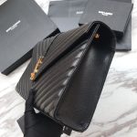 Saint Laurent Envelope Large Bag In Quilted Grain De Poudre Embo - Image 8