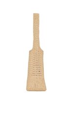 Saint Laurent Le 5 À 7 in Raffia Crochet and Smooth Leather - Image 4