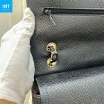 CHANEL Classic Maxi Handbag GRAINED CALFSKIN & GOLD METAL - Image 11
