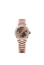 Rolex Lady-Datejust Chocolate Dial Diamond Bezel 28mm 279135RBR
