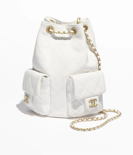 Chanel Cruise 2024/25 Backpack（White）