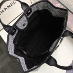 Chanel Deauville Tote Raffia Canvas Bag - Image 4