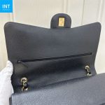 CHANEL Classic Maxi Handbag GRAINED CALFSKIN & GOLD METAL - Image 14