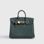 Hermès Birkin 25 Togo Vert Fonce Gold Hardware