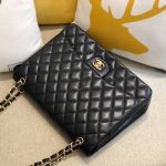 CHANEL Classic Maxi Handbag LAMBSKIN & GOLD METAL - Image 3