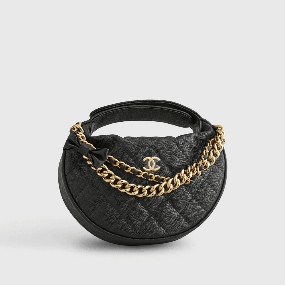 4fe51b9f92ffdc60a2354fca2b4f2249.png Chanel Quilted Circle Pouch Bag - Image 1