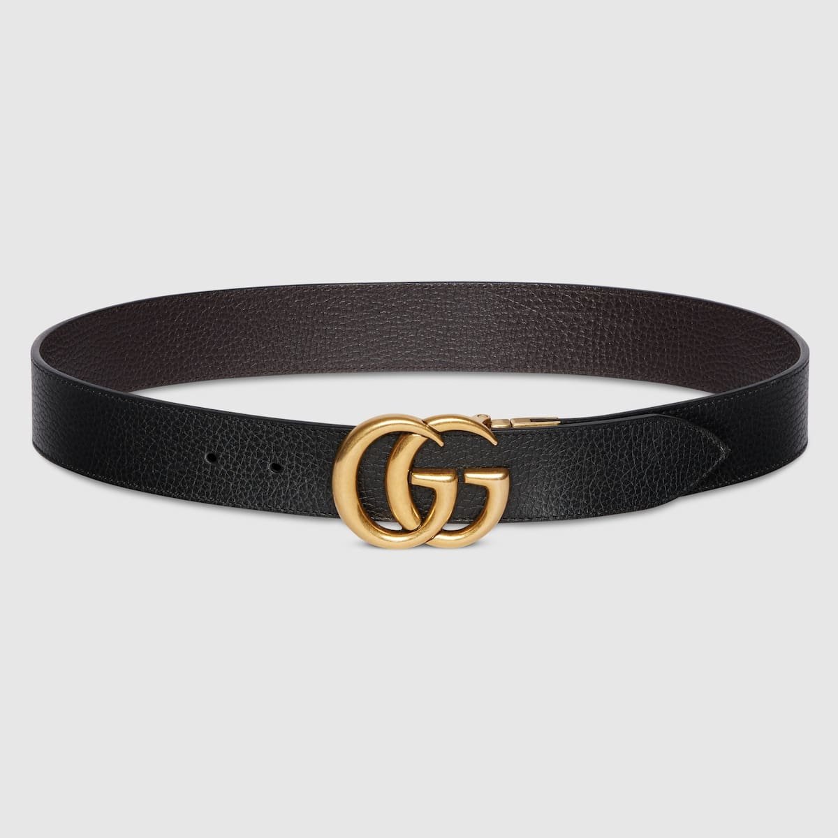 54.jpg GUCCI Reversible leather belt with Double G buckle - Image 1