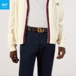 GUCCI Reversible leather belt with Double G buckle - Image 2