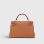 Hermès Kelly Mini Epsom Gold Sellier Palladium Hardware - Image 4