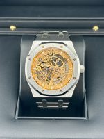 Audemars Piguet Royal Oak 15407ST.OO.1220ST.02 Double Balance Wheel  Stainless Steel Openworked Pink Gold-Toned Dial 41mm - Image 2