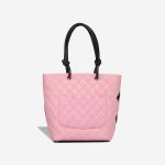 Chanel Cambon Tote Bag Small Lamb Pink / Black - Image 4