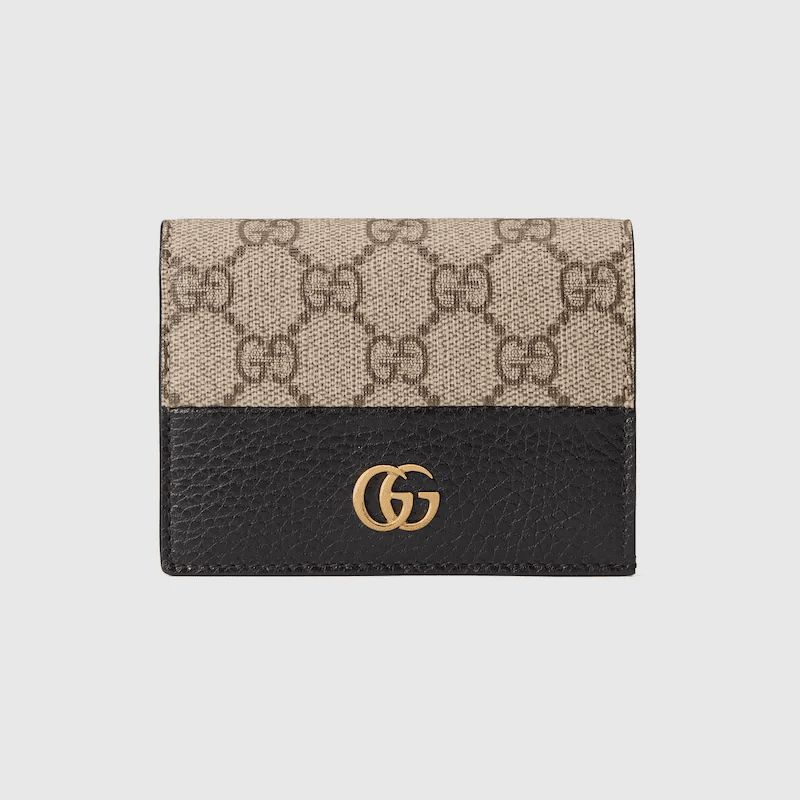 6903965706f32c6b4febea0ee3fea225.png Gucci Marmont bi-color card case wallet - Image 1