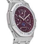 Audemars Piguet Royal Oak Perpetual Calendar 26598BC.ZZ.1220BC.01 ‘Special Edition’ White Gold Burgundy Dial Diamond Bezel (2024) - Image 4