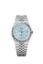 Rolex Land-Dweller 127336 Platinum Ice Blue Dial 36MM