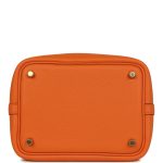 Hermès Picotin Lock 18 Orange Clemence Gold Hardware - Image 6