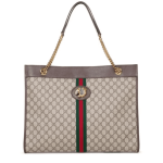 Gucci Rajah Tiger Large Tote Lion Beige Logo GG Bag
