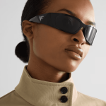 PRADA EYEWEAR Rectangular-frame acetate sunglasses