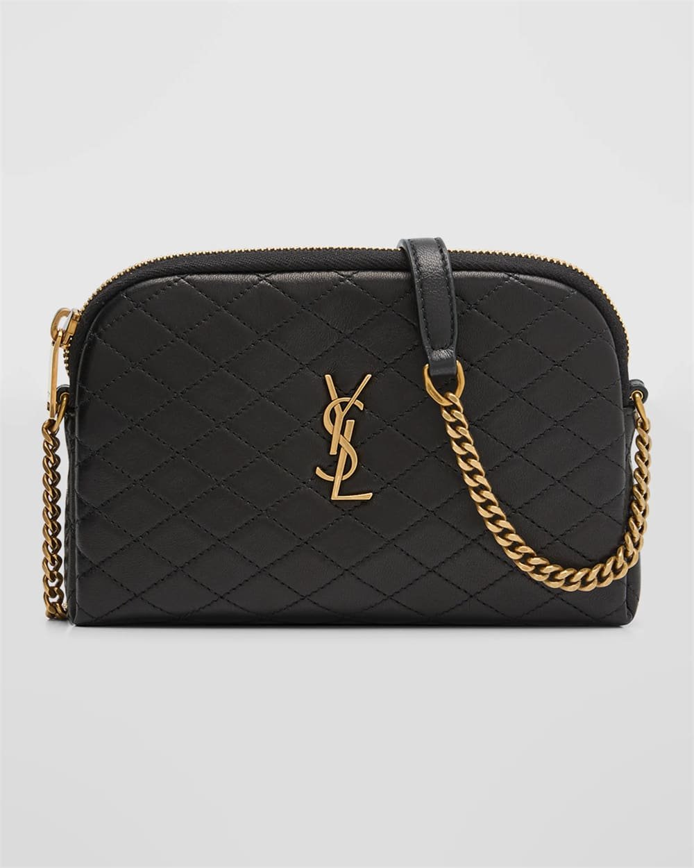 8413eb3131b468093fcc2afa78a0b636.jpg Saint Laurent Gaby Mini YSL Crossbody Bag in Quilted Leather - Image 1