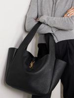 SAINT LAURENT Le 5 À 7 Bea textured-leather tote - Image 5