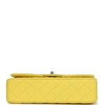 Chanel Medium Classic Double Flap Yellow Caviar Light Gold Hardware - Image 3
