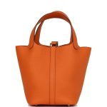 Hermès Picotin Lock 18 Orange Clemence Gold Hardware - Image 7
