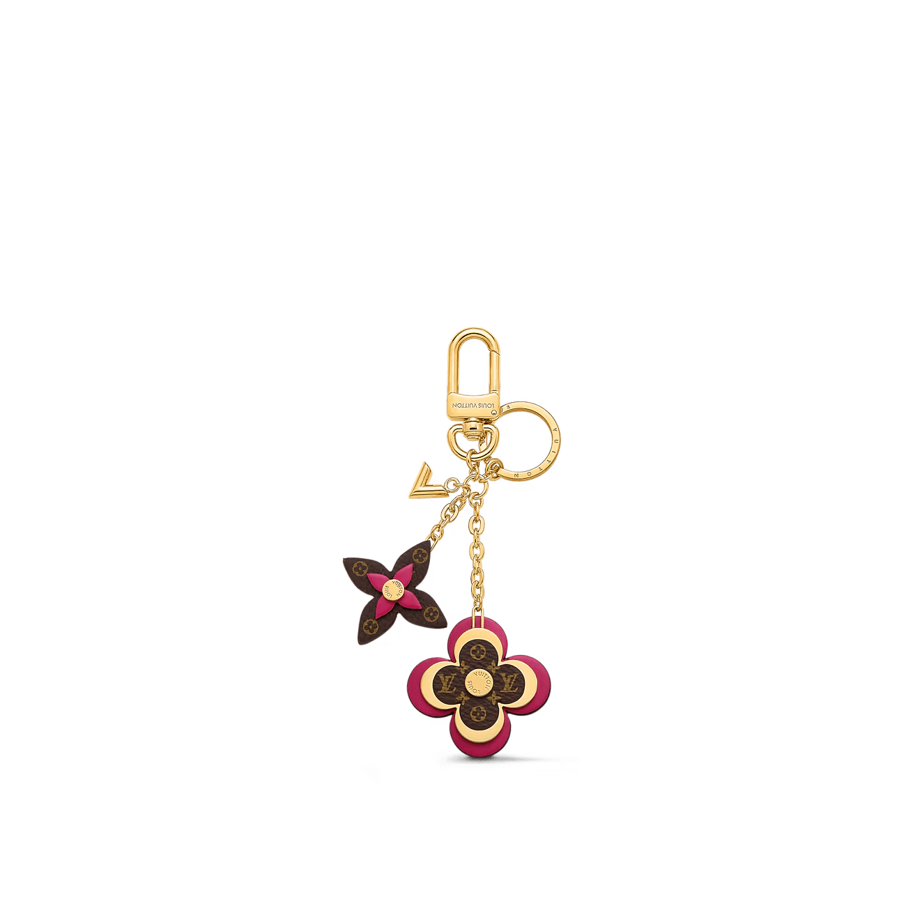 94d9247dbcbe9841c99886f012585fcb.png Louis Vuitton M63084 Blooming Flowers Bag Charm and Key Holder - Image 1