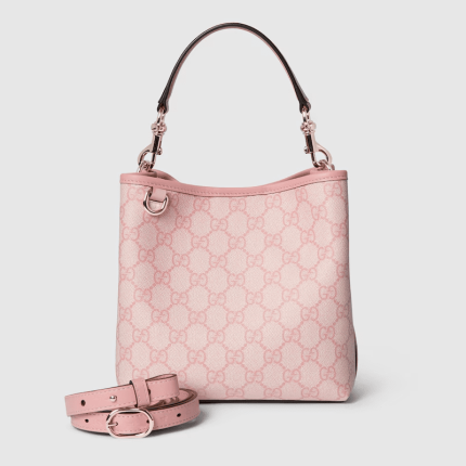 GUCCI EMBLEM SMALL BUCKET BAG