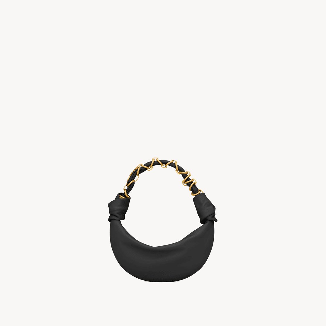 9db54e823c3aaa788098d147d1e56faf.png Saint Laurent AMALIA mini hobo in lambskin - Image 1